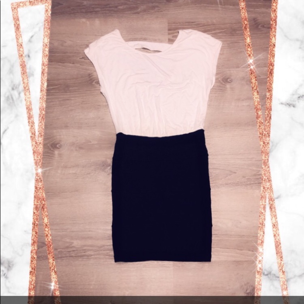 Black and white dress